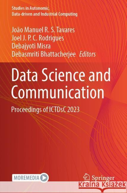 Data Science and Communication  9789819954377 Springer