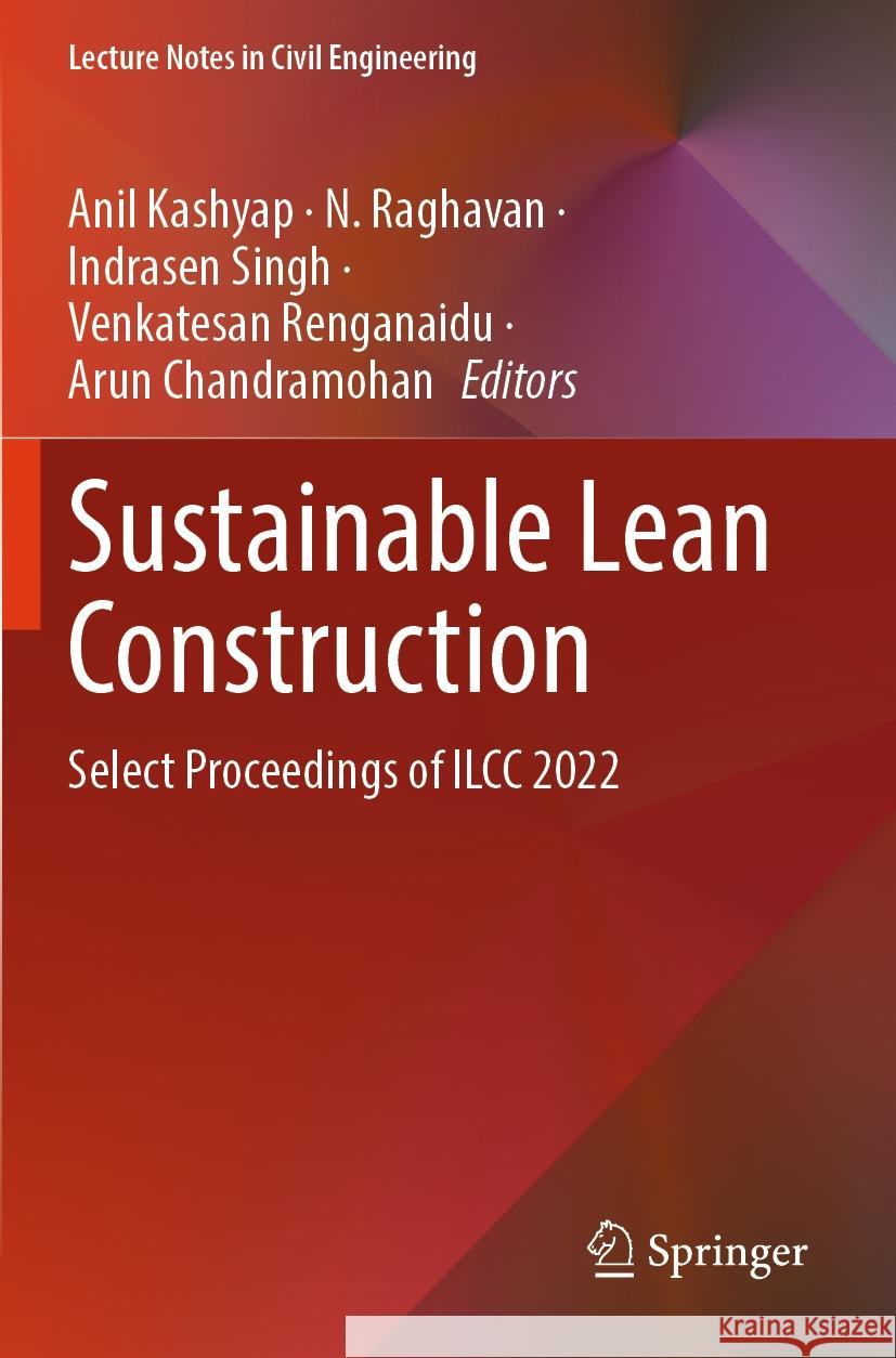 Sustainable Lean Construction  9789819954575 Springer Nature Singapore