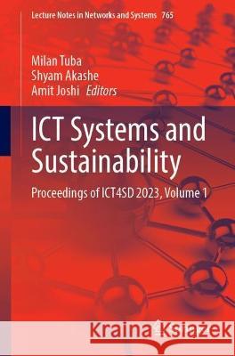 ICT Systems and Sustainability  9789819956517 Springer Nature Singapore