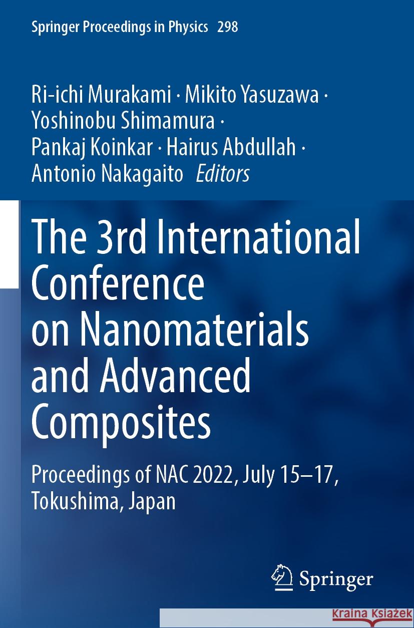 The 3rd International Conference on Nanomaterials and Advanced Composites  9789819971558 Springer Nature Singapore