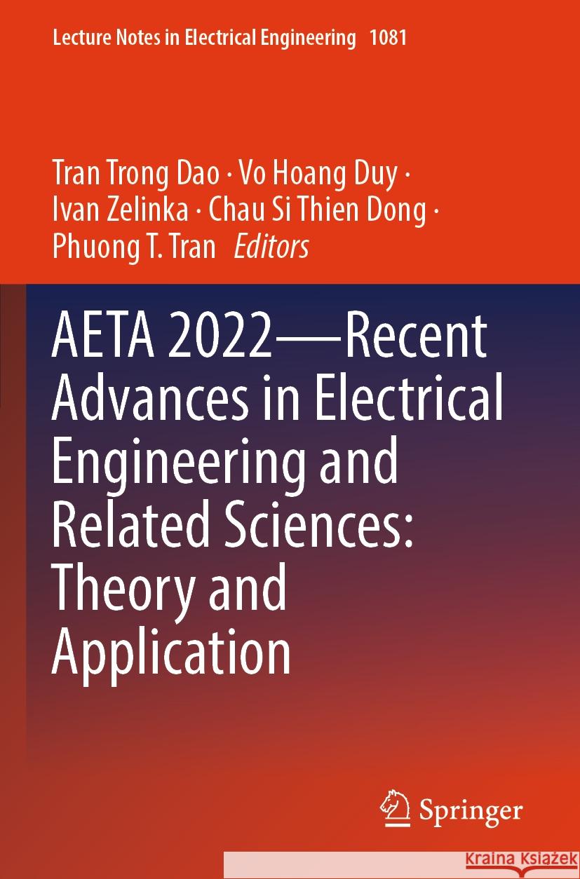 AETA 2022—Recent Advances in Electrical Engineering and Related Sciences: Theory and Application  9789819987054 Springer Nature Singapore