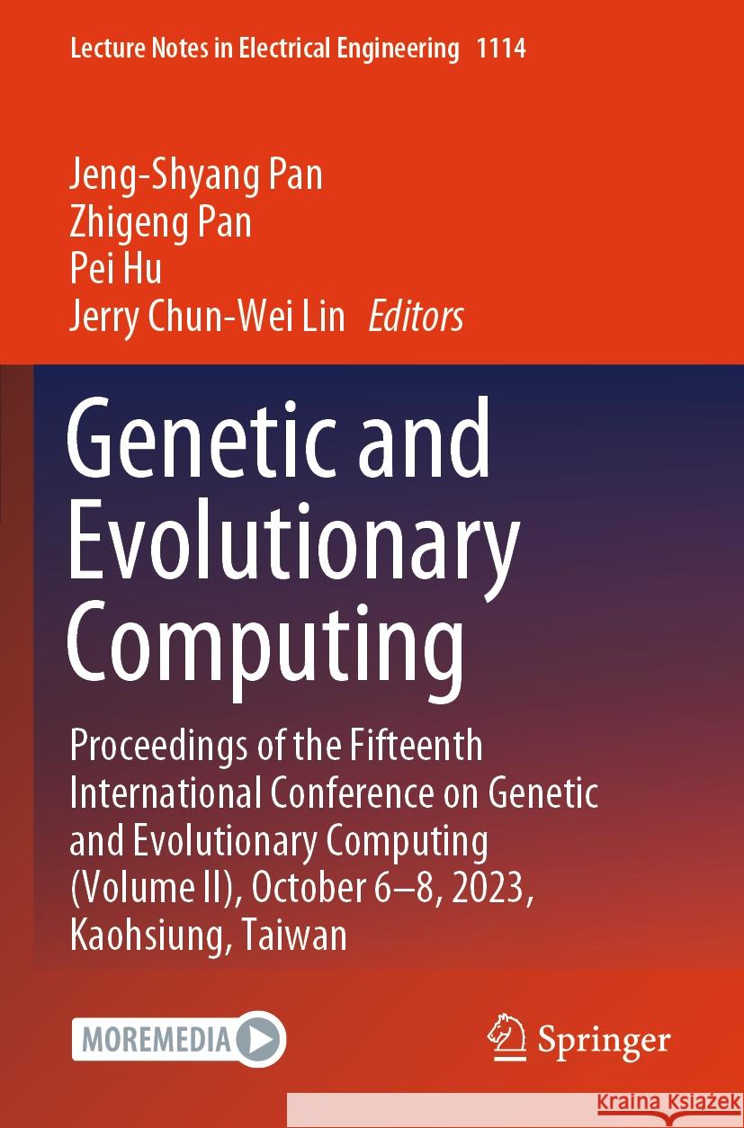 Genetic and Evolutionary Computing  9789819994144 Springer Nature Singapore