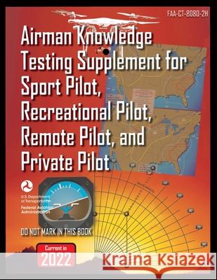 Airman Knowledge Testing Supplement for Sport Pilot, Recreational Pilot, Remote Pilot, and Private Pilot: Faa-Ct-8080-2h Federal Aviation Administration (FAA) 9789878837765 Airworthyaircraft