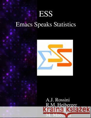 ESS Emacs Speaks Statistics Heiberger, R. M. 9789888381821 Samurai Media Limited