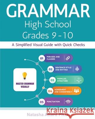 Grammar High School Grades 9-10: A Simplified Visual Guide with Quick Checks Natasha Attard 9789918959426