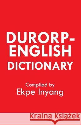 Durorp-English Dictionary Ekpe Inyang 9789956790944