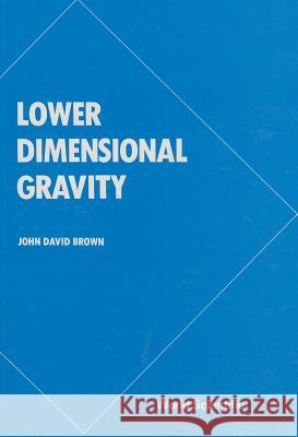 Lower Dimensional Gravity John David Brown 9789971506223 World Scientific Publishing Company