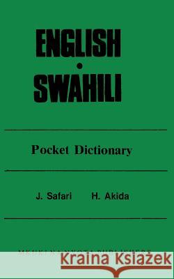 English Swahili Pocket Dictionary Safari, J. F. 9789976973044 Ghana University Press