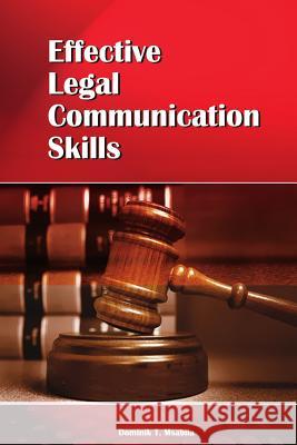 Effective Legal Communication Skills Dominik T. Msabila 9789987735136 E&d Vision Publishing Limited