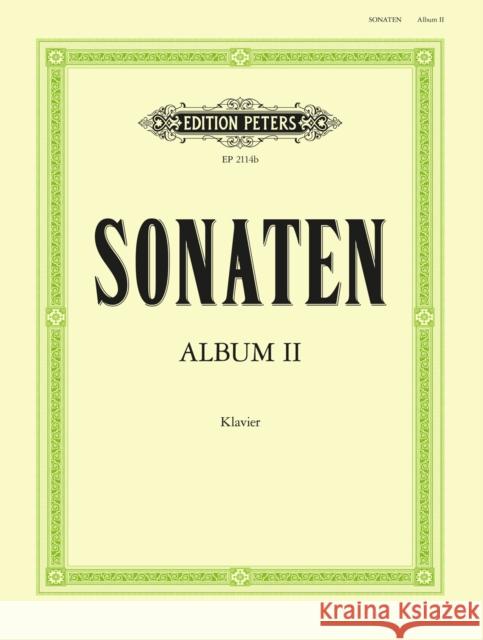 Sonata Album Vol.II  9790014009489 Edition Peters