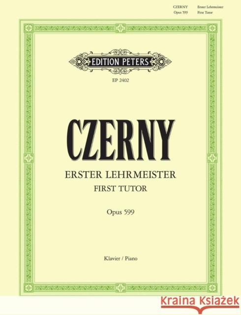 Erster Lehrmeister für Klavier op. 599 CZERNY, CARL 9790014011024 