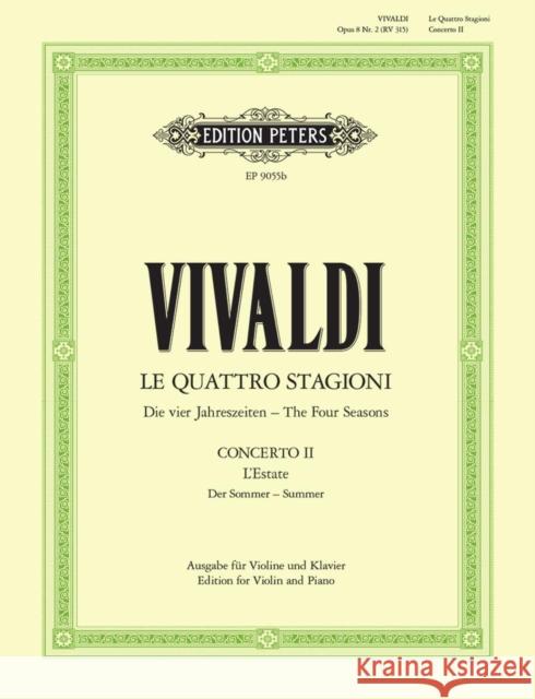 Violin Concerto in G minor Op. 8 No. 2 Summer (Edition for Violin and Piano)  9790014072469 Edition Peters