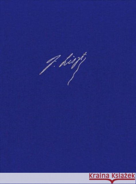 New Liszt Edition III/1 Hardback Franz Liszt 9790080201039 Editio Musica Budapest Zenemukiado