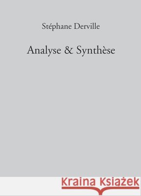 Analyse & Synthèse Derville, Stephane 9791042452636
