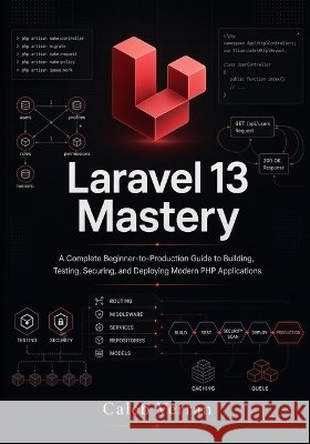 Laravel 13 Mastery: A Complete Beginner-to-Production Guide to Building, Testing, Securing, and Deploying Modern PHP Applications Verran, Caleb 9798192730256 Independently Published
