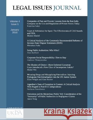 Legal Issues Journal 4(1) United Kingdom Law & Soc Association   9798215191798 Sulis Academic
