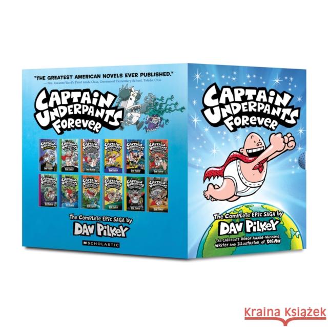 Captain Underpants Forever Box set (#1-12) Dav Pilkey 9798225017750 Scholastic US