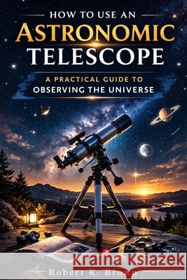 How to Use an Astronomic Telescope: A Practical Guide to Observing the Universe K. Brown, Robert 9798249229603 Independently Published