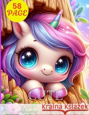 cute baby unicorn: Embark on a whimsical journey through 58 enchanting coloring pages featuring irresistibly cute baby unicorns Matei Gabriel 9798326629180