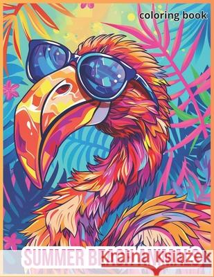 Summer Beach Animals: coloring book Jessica B Taylor 9798327570580