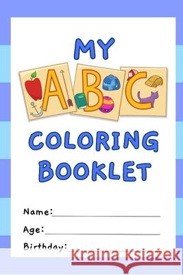 Blue ABC Coloring Book for Kids: Learn and Color with Fun! Sarah Coelho 9798327696204