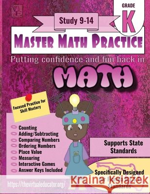 Master Math Practice- Kindergarten: Study 9-14 Tyler S Davis, Taylor S Davis, Mba Georgia R Davis Maed 9798329834796