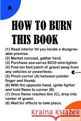 How To Burn This Book Evan Witmer 9798330297535