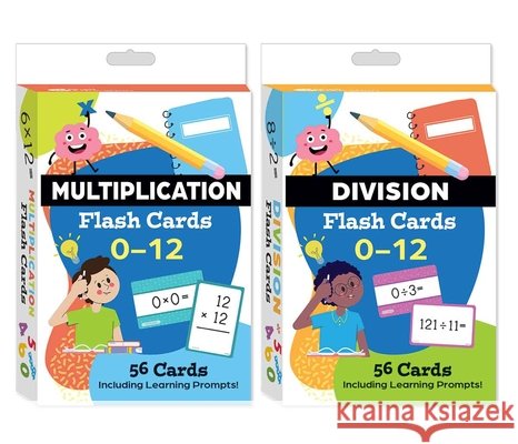 Multiplication & Division Flash Card 2-Deck Set Teacher Created Materials 9798330922475 Shell Education