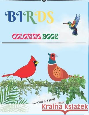Birds Coloring Book: For Kids 3-8 years Vaspm Arts 9798353554578 Independently Published
