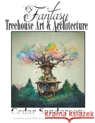 Fantasy Treehouse Art & Architecture Cedar Sanderson   9798354699650 Independently Published