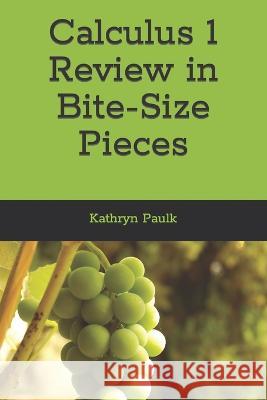 Calculus 1 Review in Bite-Size Pieces Kathryn Paulk   9798386858858 Independently Published