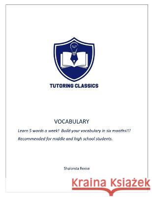 Vocabulary Shalonda Reese   9798397000253