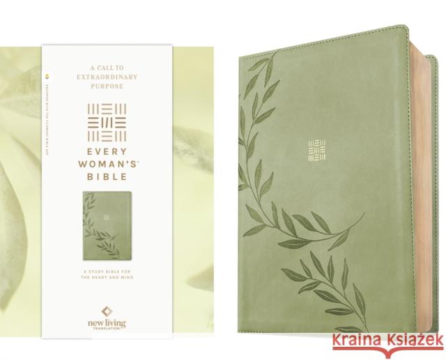 NLT Every Woman's Bible, Filament Enabled (LeatherLike, Olive Branch Green, Red Letter) New Living Translation 9798400503047 Tyndale House Publishers