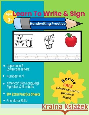 Learn To Write & Sign: Handwriting Practice Davis, J. J. 9798417864483 Independently published
