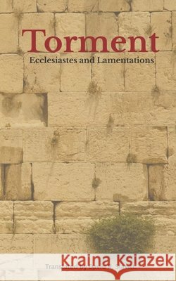 Torment: Ecclesiastes and Lamentations Slavitt, David 9798665474601 Independently Published