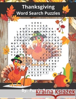 Thanksgiving Word Search Puzzles Kasey Conner Puzzle Panda  9798691358296 Independently Published