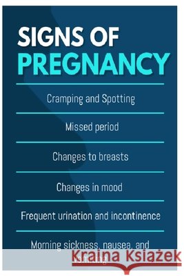 Signs of Pregnancy Mahlare, Rantho 9798695420692 Independently Published