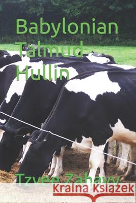 Babylonian Talmud Hullin Tzvee Zahavy 9798786978750 Independently Published