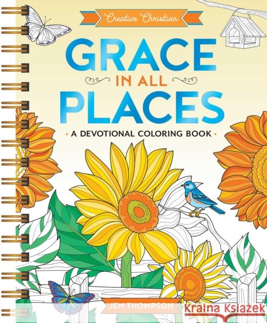 Grace in All Places: A Devotional Coloring Book Jen Thompson 9798881602376 Andrews McMeel Publishing