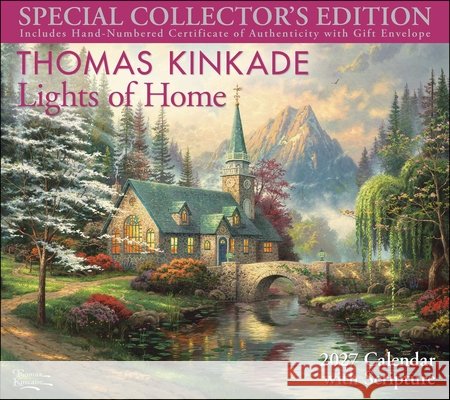 Thomas Kinkade Collector's Scripture Edition 2027 Deluxe Wall Calendar + Print Thomas Kinkade 9798881609320