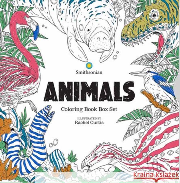 Animals: A Smithsonian Coloring Book Box Set Rachel Curtis 9798887241067 Idea & Design Works