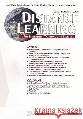 Distance Learning Volume 19 Number 3 2022 Michael Simonson   9798887301969 Information Age Publishing