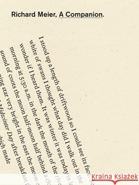 A Companion Richard Meier 9798891060159