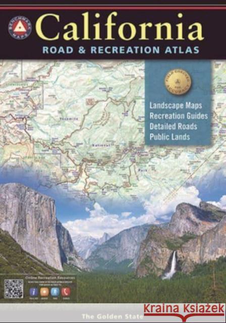 California Road and Recreation Atlas Benchmark Maps 9798986387925 Benchmark Maps