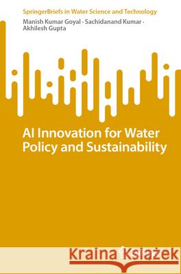 AI Innovation for Water Policy and Sustainability