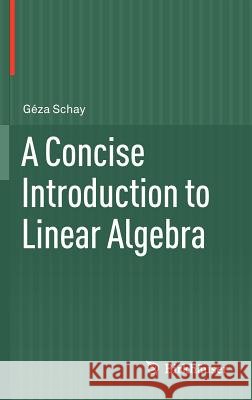 A Concise Introduction to Linear Algebra