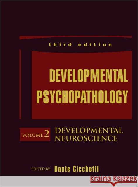 Developmental Psychopathology, Developmental Neuroscience