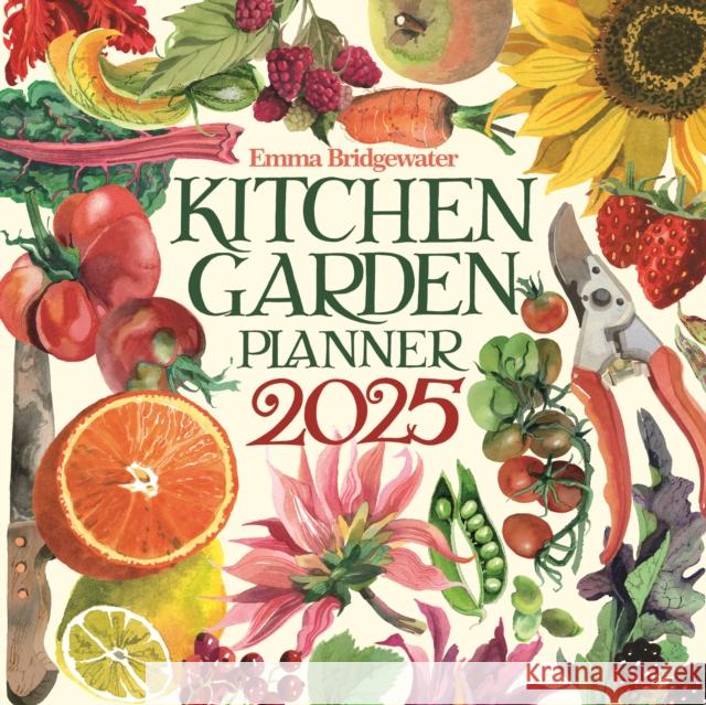 Emma Bridgewater Kitchen Garden Wiro Wall Calendar 2025