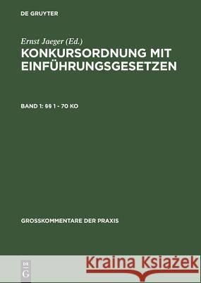 §§ 1 - 70 Ko Friedrich Lent, Friedrich Lent 9783111234977 De Gruyter - książka