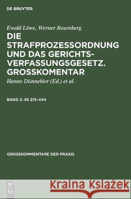 §§ 213-444 Dünnebier, Hanns 9783112305959 de Gruyter - książka